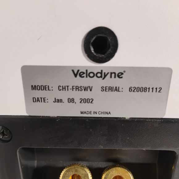 Pair Rare White Velodyne CHT-14WV Bookshelf Satellite Speakers 2002 - Picture 8 of 16